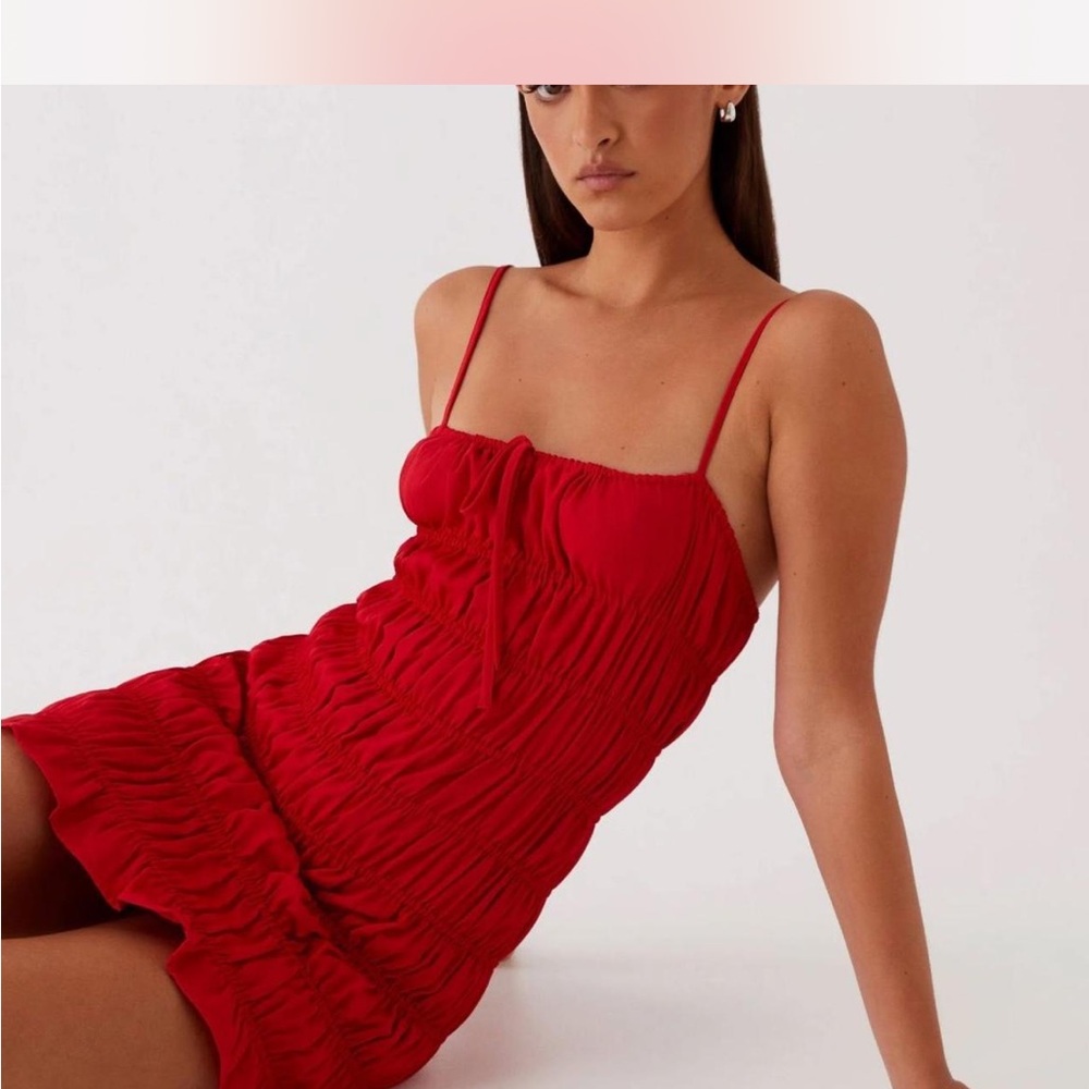 Peppermayo Part timer Ruched Mini Dress - Picture 3 of 4